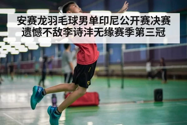 安赛龙羽毛球男单印尼公开赛决赛遗憾不敌李诗沣无缘赛季第三冠